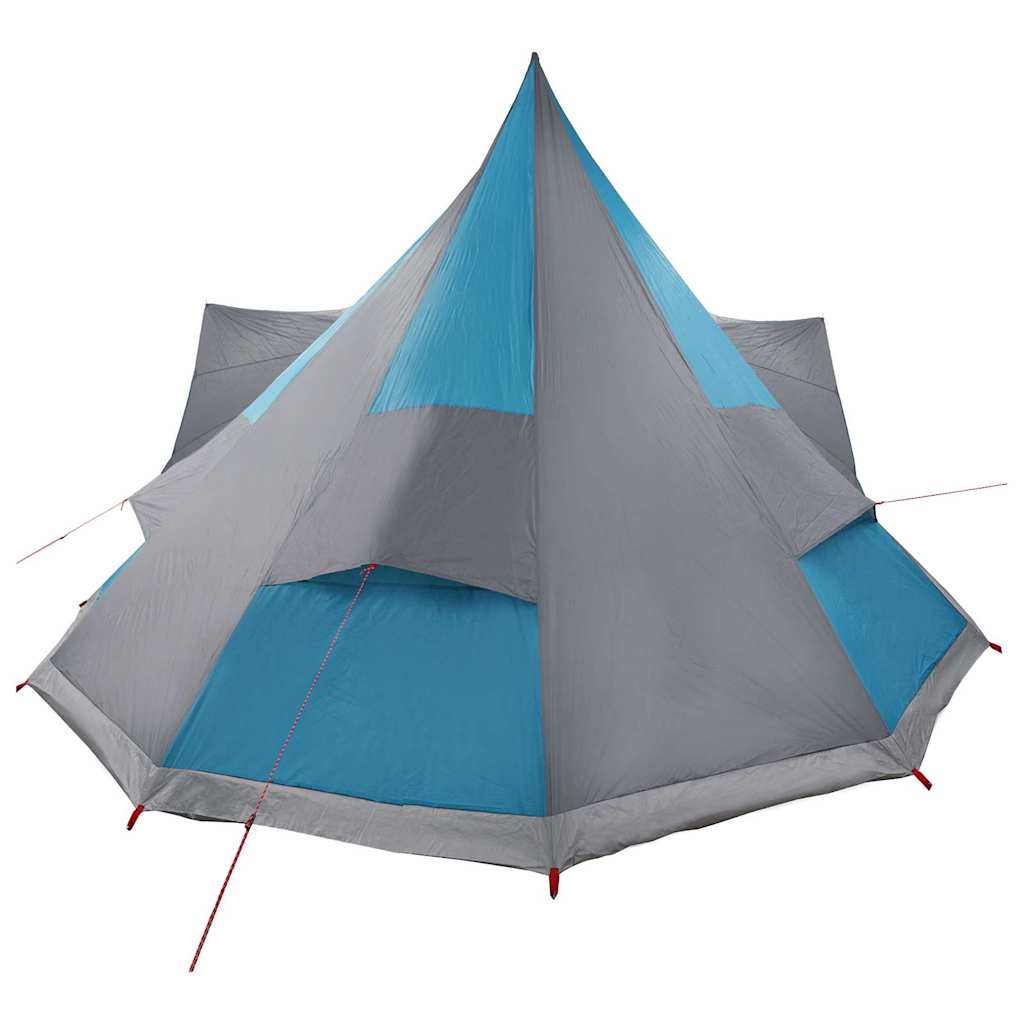 Familien-Tipi-Zelt mit Dach Blau, Grau 510 x 690 x 330 cm