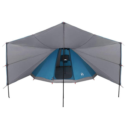 Familien-Tipi-Zelt mit Dach Blau, Grau 510 x 690 x 330 cm