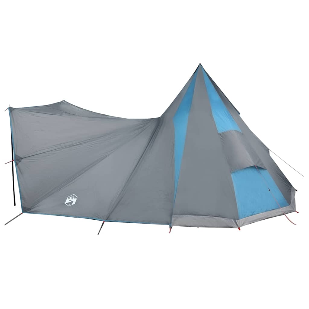 Familien-Tipi-Zelt mit Dach Blau, Grau 510 x 690 x 330 cm