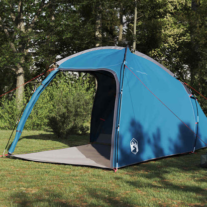 Zelt mit Dach Blau 370 x 230 x 185 cm Polyester und Fiberglas