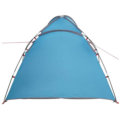 Zelt mit Dach Blau 370 x 230 x 185 cm Polyester und Fiberglas