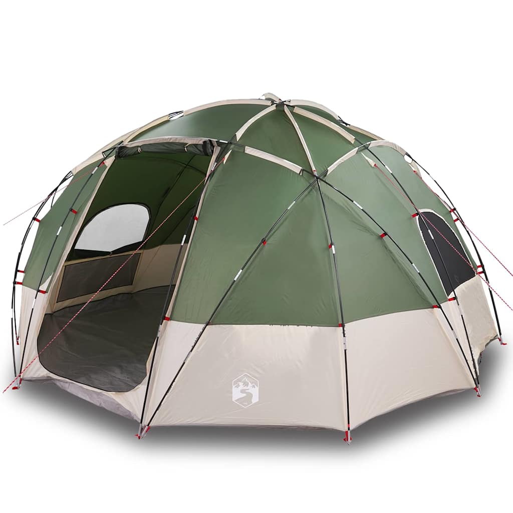 Campingzelt mit Dach Grün 475 x 475 x 235 cm Polyester