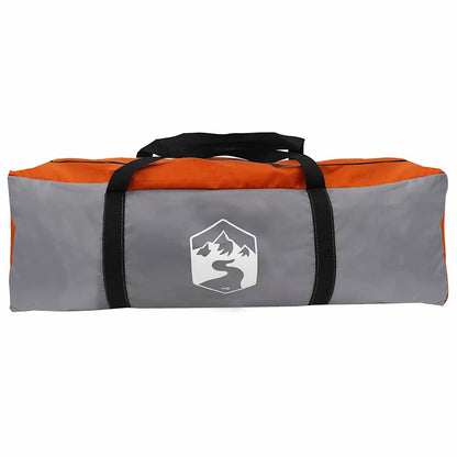Fahrradgarage mit Dach Grau und Orange 256 x 222 x 182 cm
