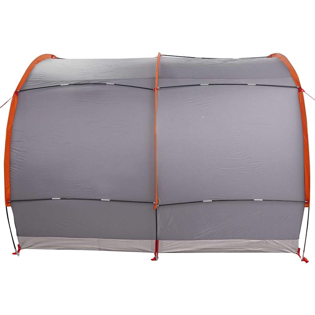 Fahrradgarage mit Dach Grau und Orange 256 x 222 x 182 cm