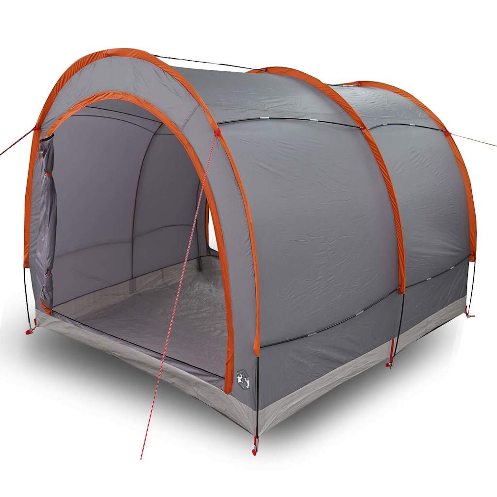 Fahrradgarage mit Dach Grau und Orange 256 x 222 x 182 cm