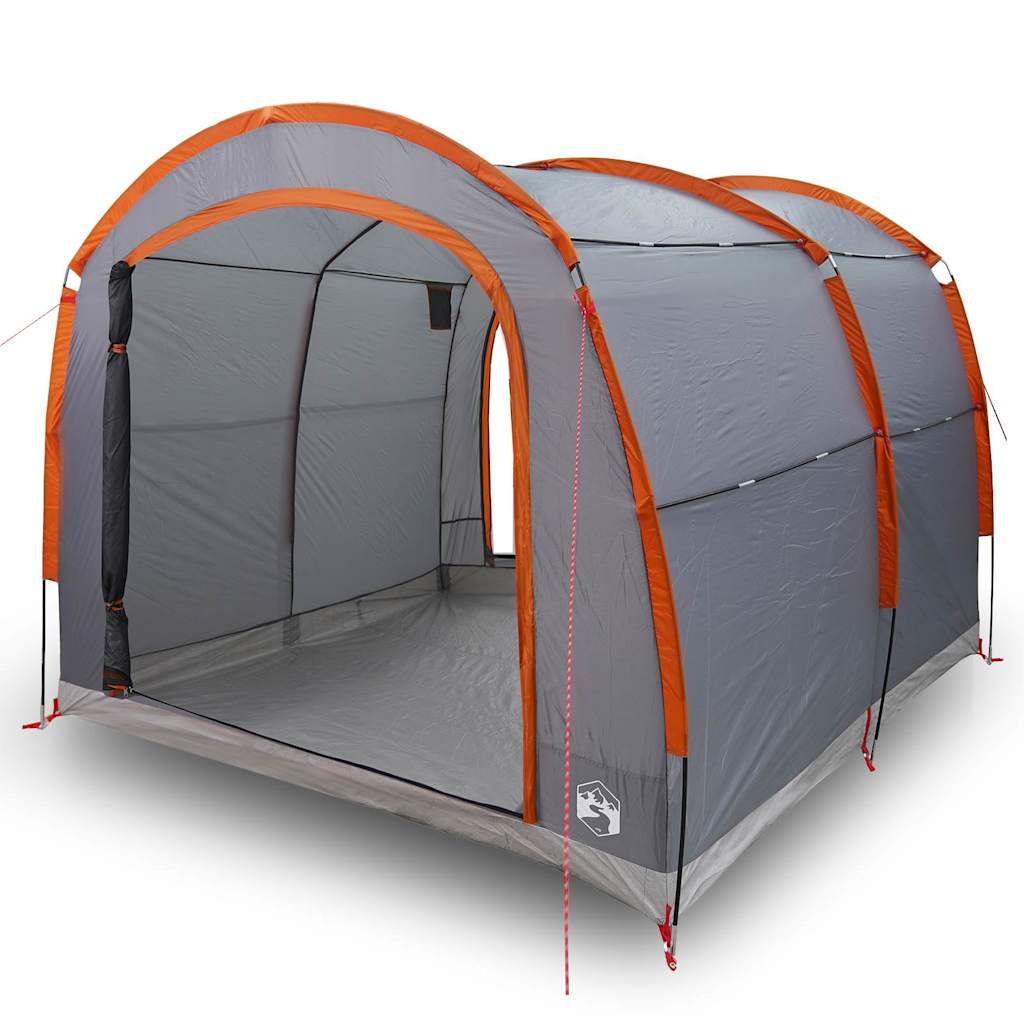 Zelt mit Dach Grau und Orange 268 x 240 x 191 cm Polyester