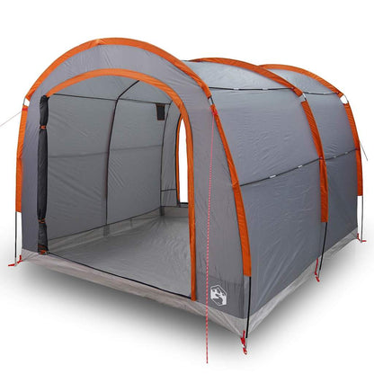Zelt mit Dach Grau und Orange 268 x 240 x 191 cm Polyester