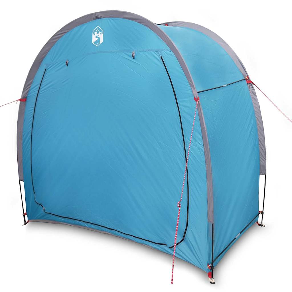 Fahrradgarage mit Dach mit Speicher Blau 210 x 90 x 174 cm