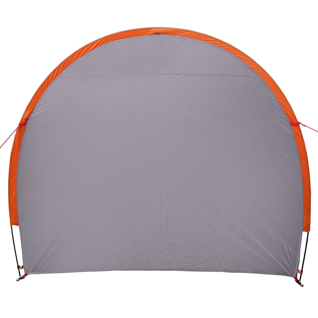 Fahrradgarage mit Dach Grau und Orange 210 x 90 x 174 cm