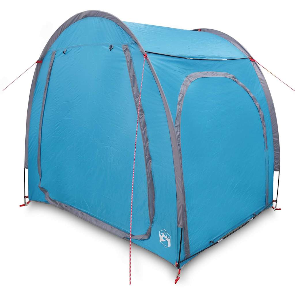 Fahrradgarage mit Dach mit Speicher Blau 218 x 156 x 180 cm