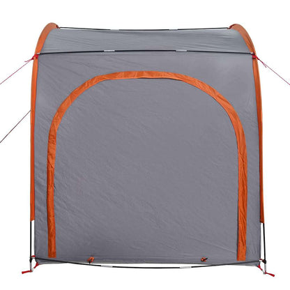Fahrradgarage mit Dach Grau und Orange 218 x 156 x 180 cm