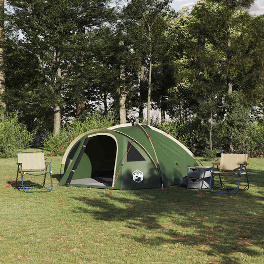 Campingzelt mit Dach Grün 308 x 268 x 130 cm Polyester