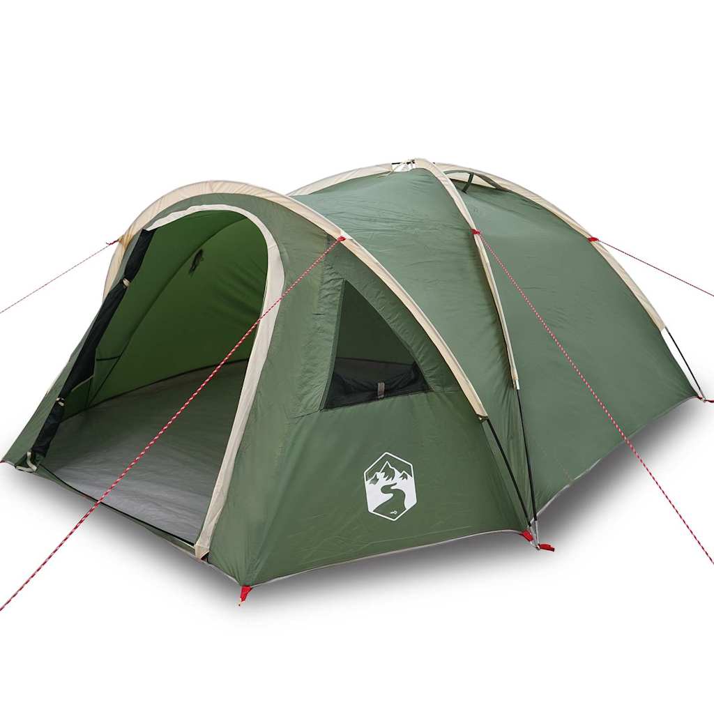 Campingzelt mit Dach Grün 308 x 268 x 130 cm Polyester