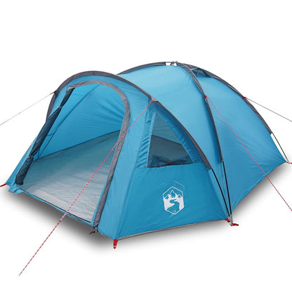 Campingzelt mit Dach Blau 308 x 268 x 130 cm Polyester