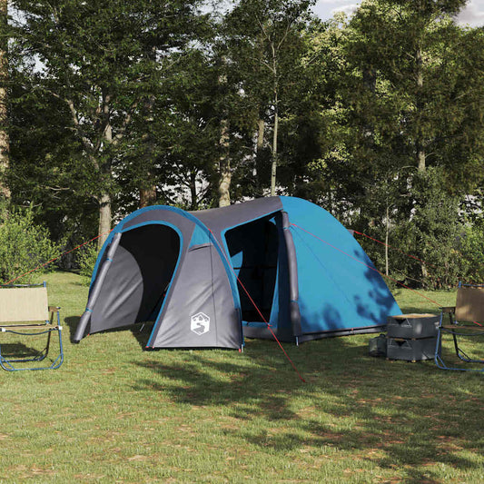 Kuppelzelt mit Dach mit Speicher Blau 384 x 254 x 170 cm