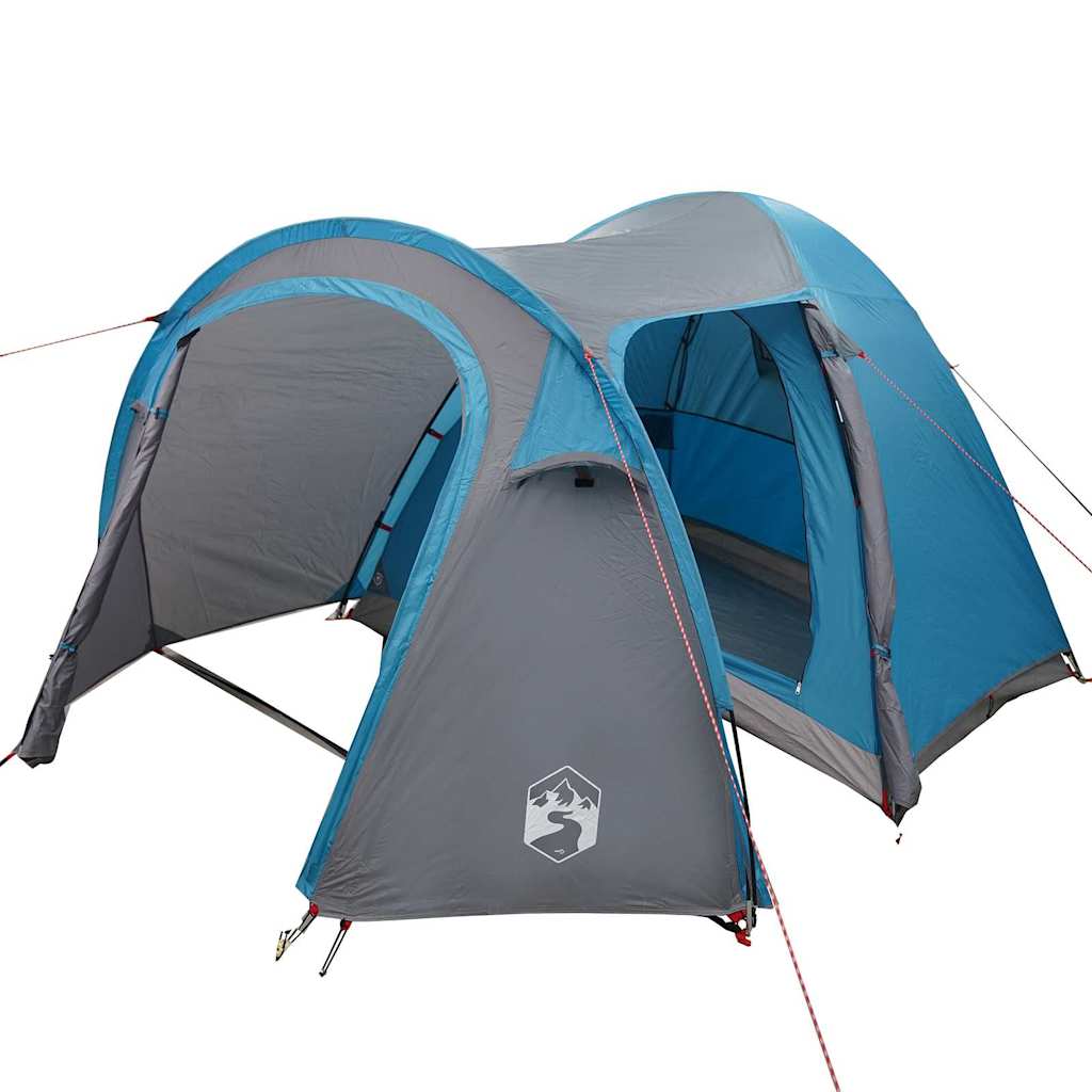 Kuppelzelt mit Dach mit Speicher Blau 384 x 254 x 170 cm