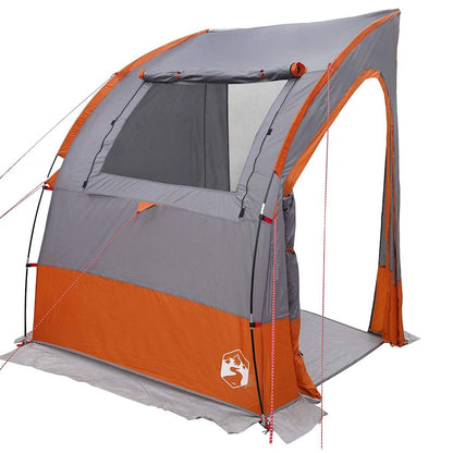 Zelt mit Dach Grau und Orange und Schwarz 194 x 180 x 210 cm