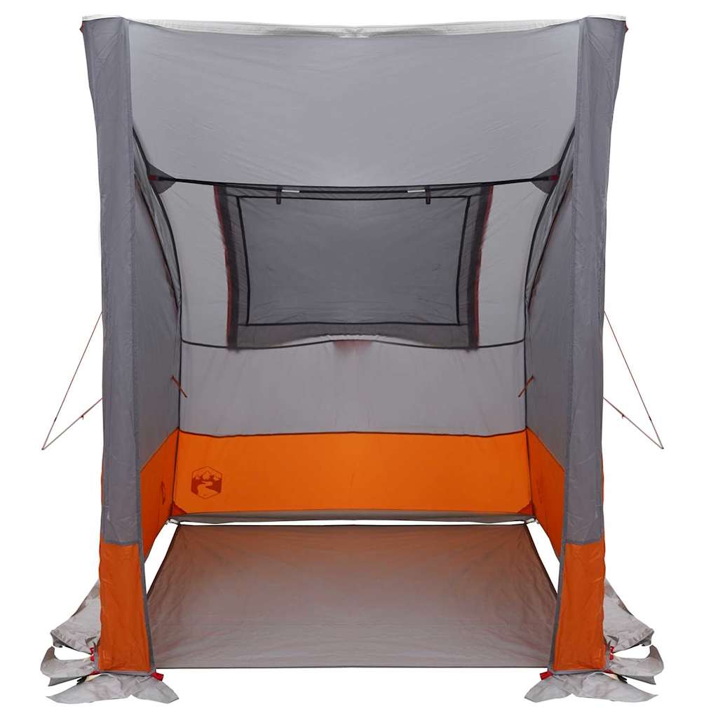 Zelt mit Dach Grau und Orange und Schwarz 194 x 180 x 210 cm