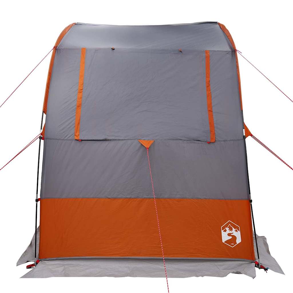 Zelt mit Dach Grau und Orange und Schwarz 194 x 180 x 210 cm