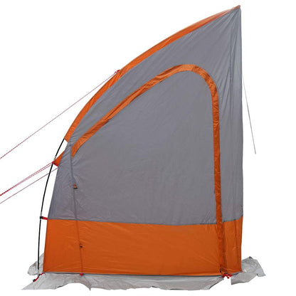 Zelt mit Dach Grau und Orange und Schwarz 194 x 180 x 210 cm