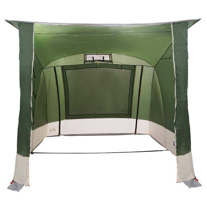 Zelt mit Dach Grün und Schwarz 285 x 255 x 245 cm Polyester