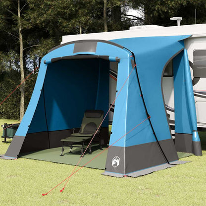 Zelt mit Dach Blau und Schwarz 285 x 255 x 245 cm Polyester