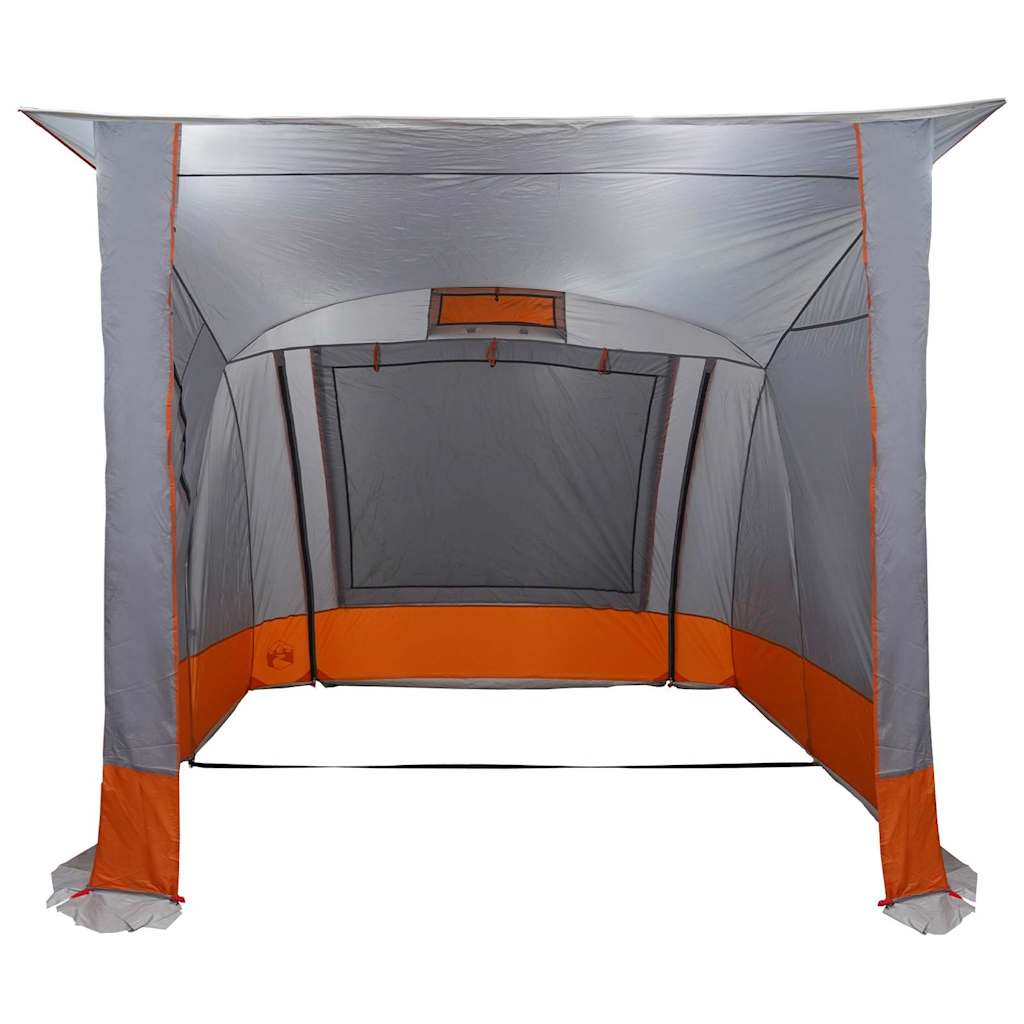 Zelt Grau und Orange und Schwarz 285 x 255 x 245 cm Polyester