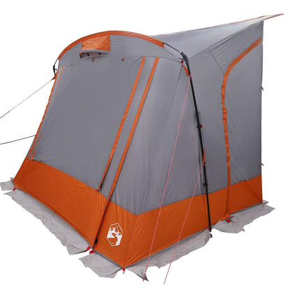 Zelt Grau und Orange und Schwarz 285 x 255 x 245 cm Polyester