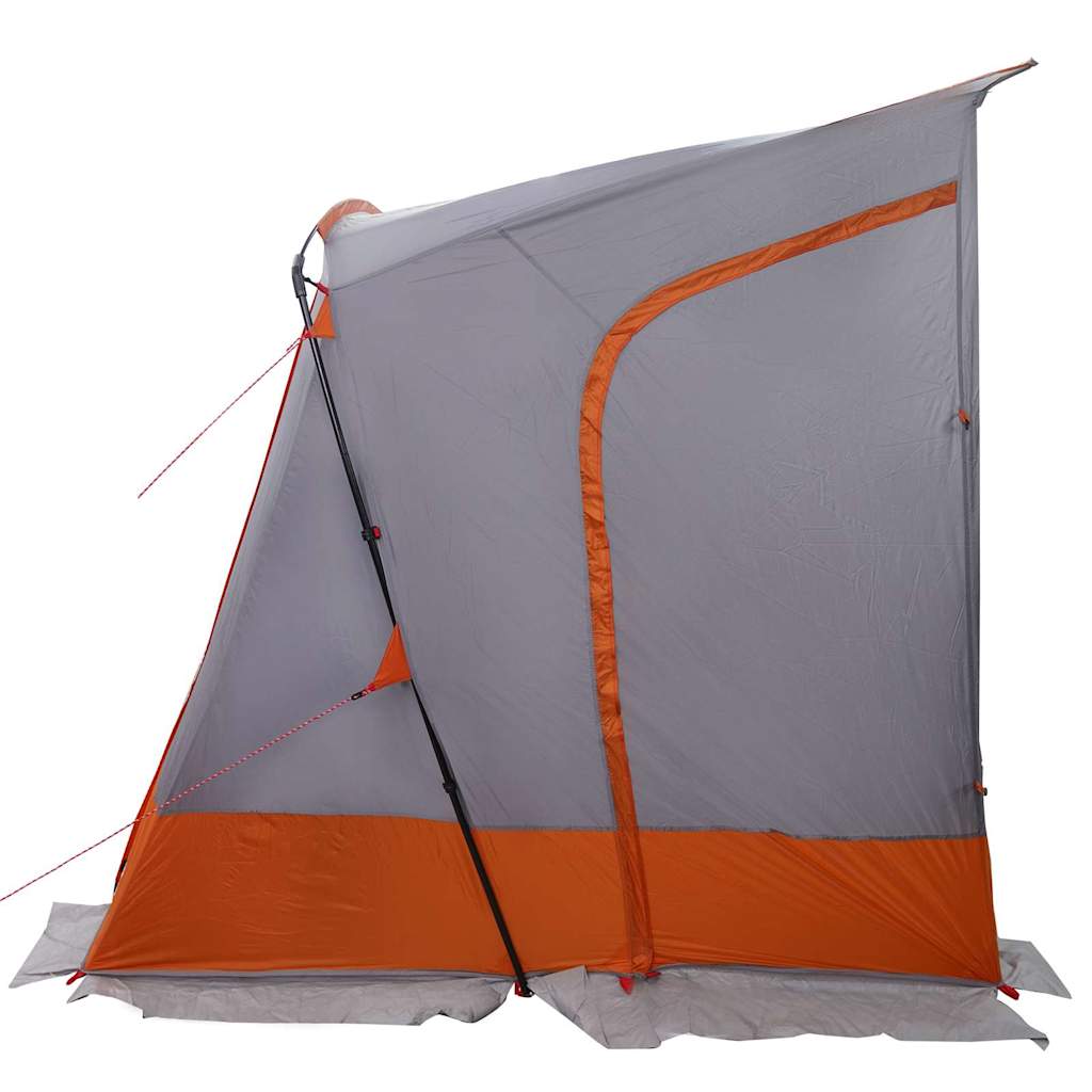 Zelt Grau und Orange und Schwarz 285 x 255 x 245 cm Polyester