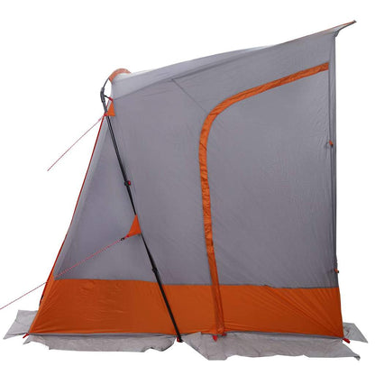 Zelt Grau und Orange und Schwarz 285 x 255 x 245 cm Polyester