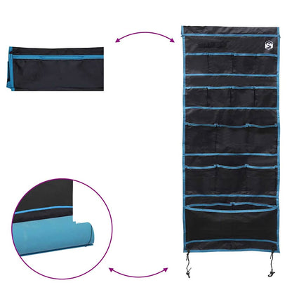 Aufbewahrungstasche Schwarz und Blau 125 x 48 cm Oxford-Gewebe