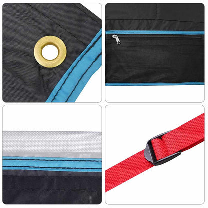 Aufbewahrungstasche Schwarz und Blau 98 x 47 cm Oxford-Gewebe