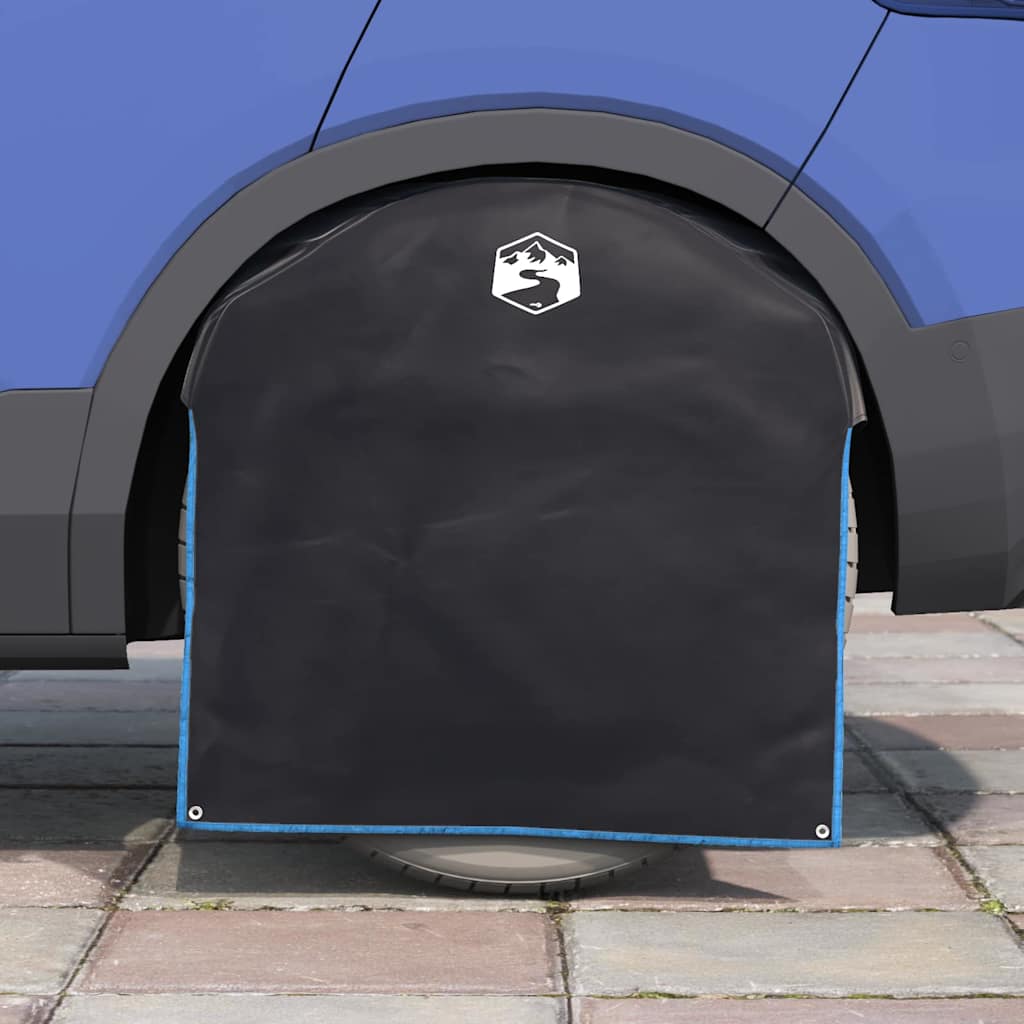 Radabdeckung Schwarz, Blau 108 x 76 cm Oxford