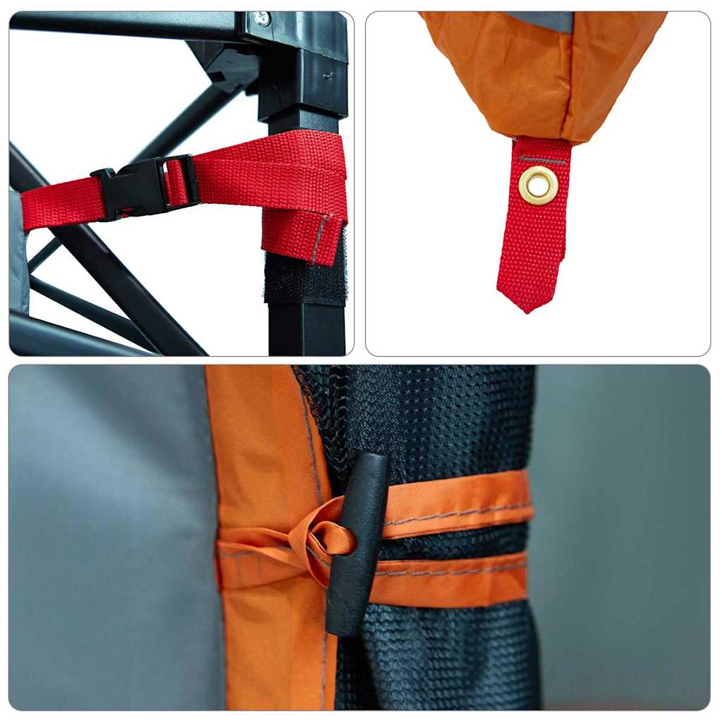 Zelt mit Dach Sonstiges Grau und Orange und Schwarz