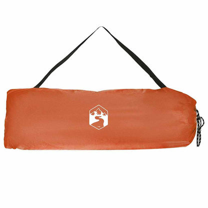 Zelt mit Dach Grau und Orange und Schwarz 280 x 220 x 176 cm