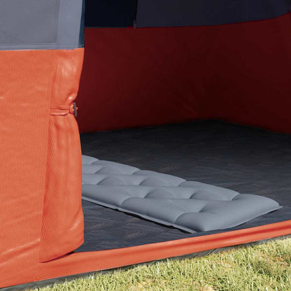 Zelt mit Dach Grau und Orange und Schwarz 280 x 220 x 176 cm
