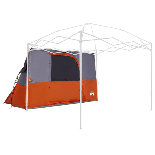 Zelt mit Dach Grau und Orange und Schwarz 280 x 220 x 176 cm
