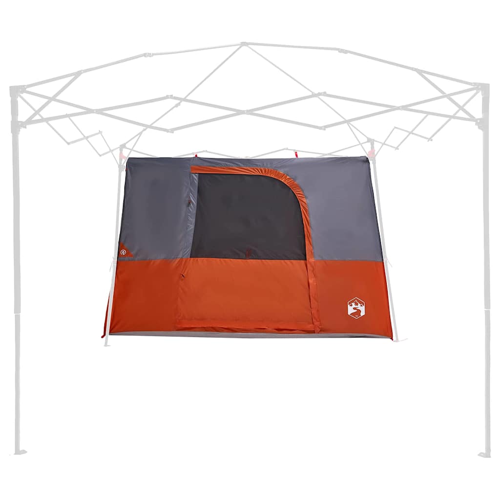 Zelt mit Dach Grau und Orange und Schwarz 280 x 220 x 176 cm