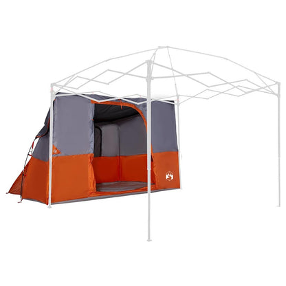 Zelt mit Dach Grau und Orange und Schwarz 280 x 220 x 176 cm