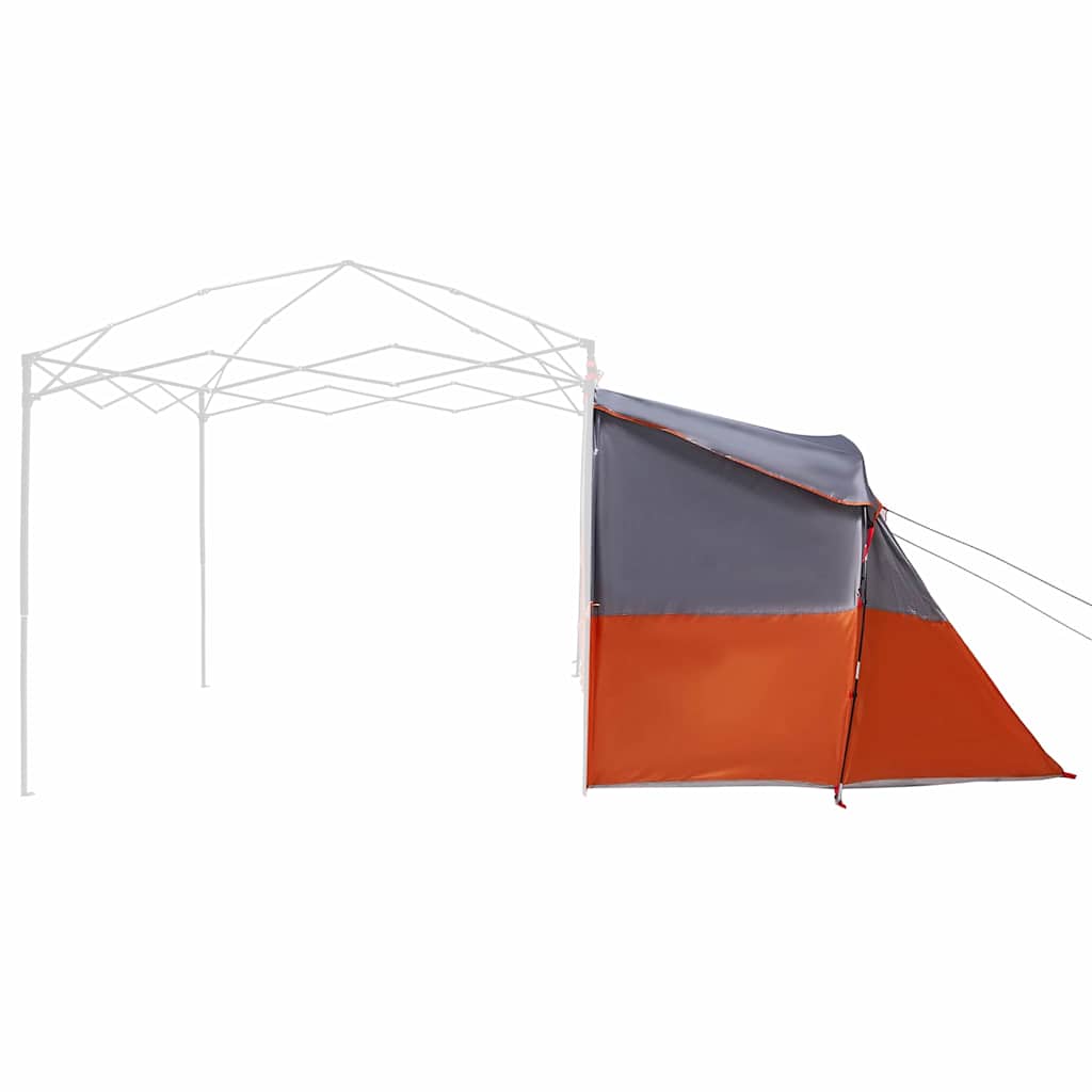 Zelt mit Dach Grau und Orange und Schwarz 280 x 220 x 176 cm