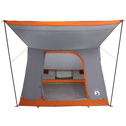 Campingzelt Grau und Orange 282 x 225 x 154 cm Polyester