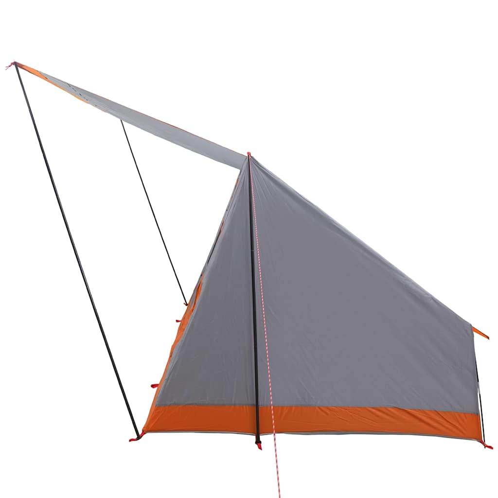 Campingzelt Grau und Orange 282 x 225 x 154 cm Polyester