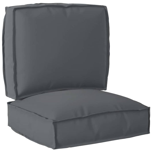 Pallet Kissen Set 2 pcs Anthrazit 50 x 50 x 12 cm Oxford Stoff