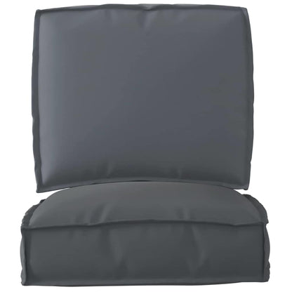 Pallet Kissen Set 2 pcs Anthrazit 50 x 50 x 12 cm Oxford Stoff