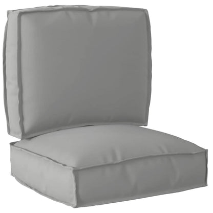 Pallet Kissen Set 2 pcs Grau 50 x 50 x 12 cm Oxford Stoff