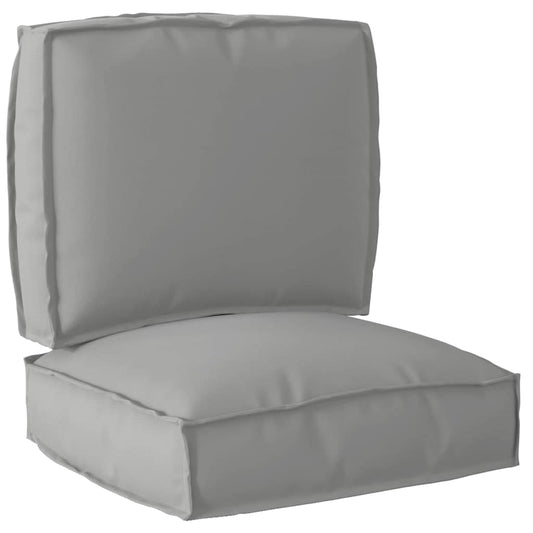 Pallet Kissen Set 2 pcs Grau 50 x 50 x 12 cm Oxford Stoff