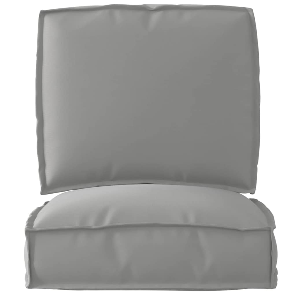 Pallet Kissen Set 2 pcs Grau 50 x 50 x 12 cm Oxford Stoff