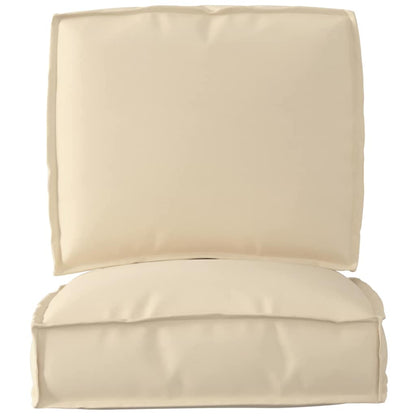 Pallet Kissen Set 2 pcs Beige 50 x 50 x 12 cm Oxford Stoff