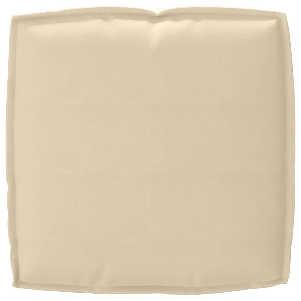 Pallet Kissen Set 2 pcs Beige 50 x 50 x 12 cm Oxford Stoff