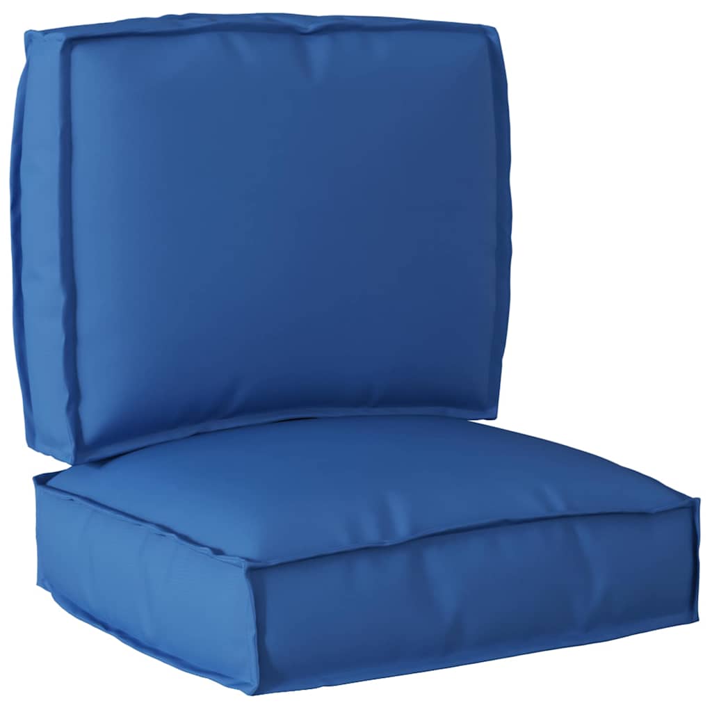 Pallet Kissen Set 2 pcs Königsblau 50 x 50 x 12 cm Oxford Stoff